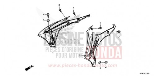BOUCLIER DE RADIATEUR CRF250RF de 2015
